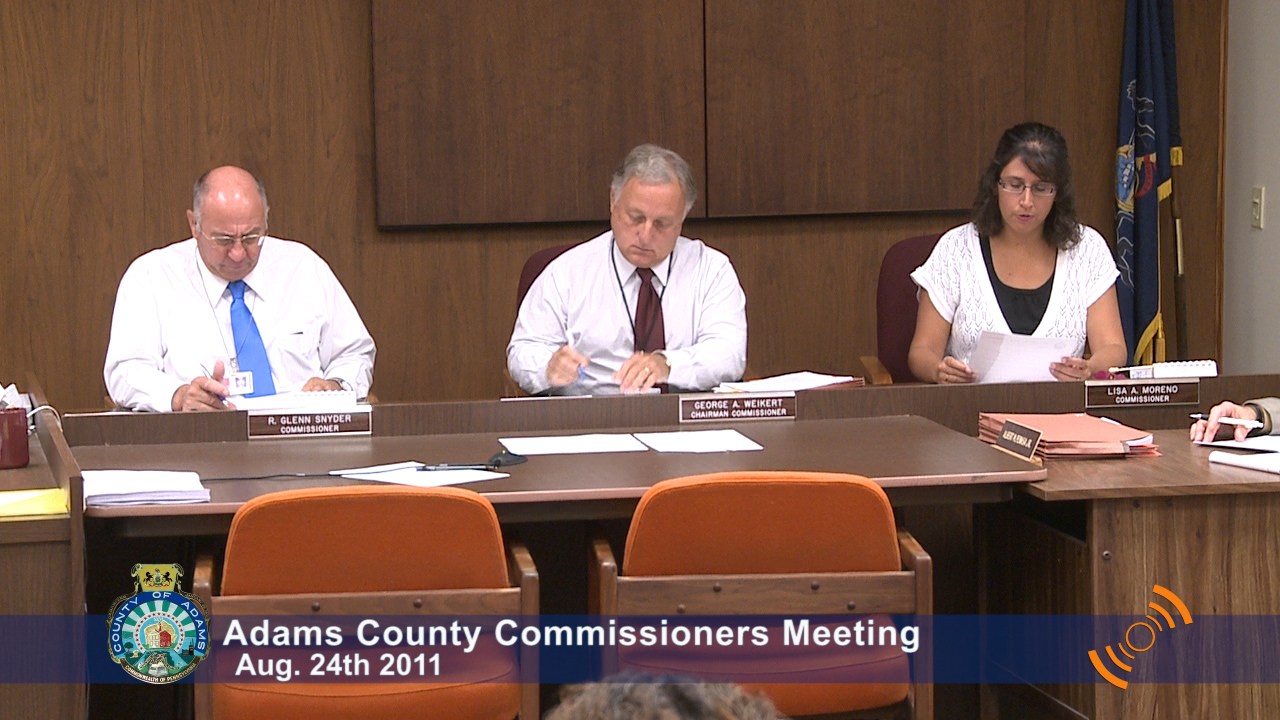 County Commissioners Meeting – Aug 24th 2011