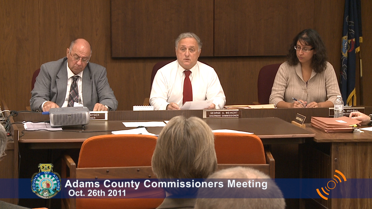 County Commissioners Meeting – Oct. 26th 2011