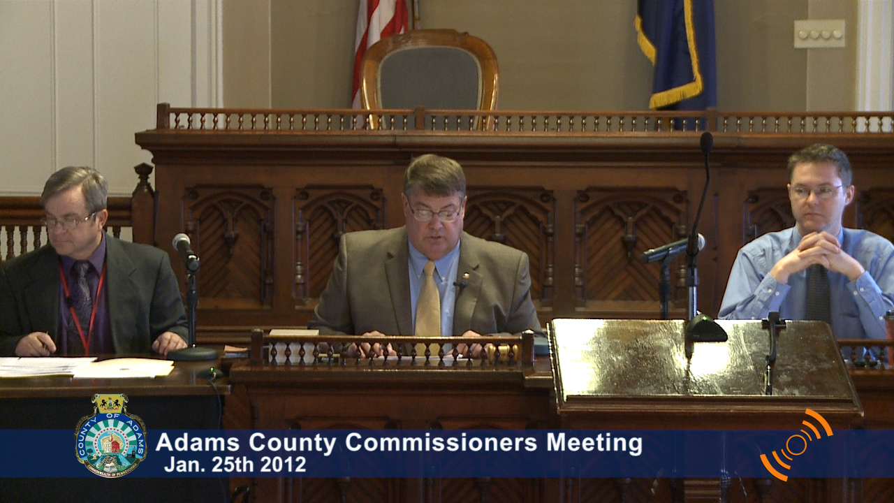 County Commissioners Meeting – Jan. 25th 2012