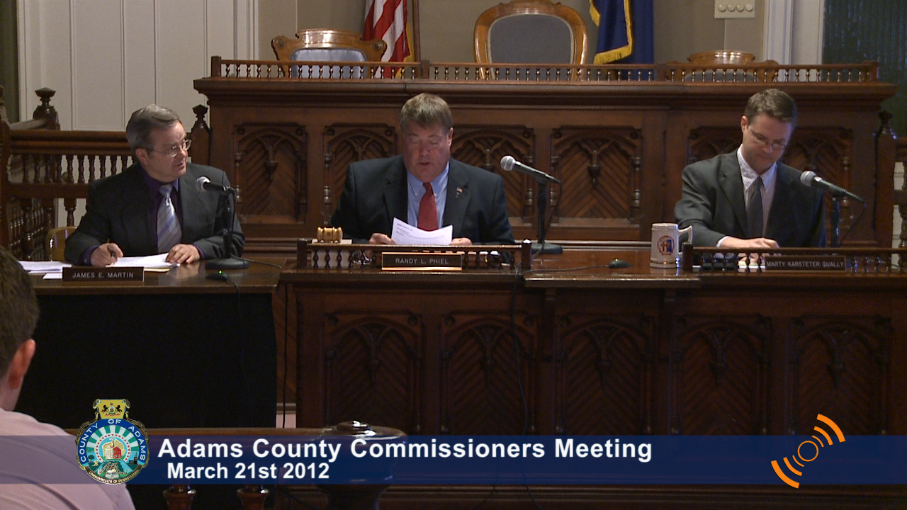 Commissioners Meeting – March 21st, 2012