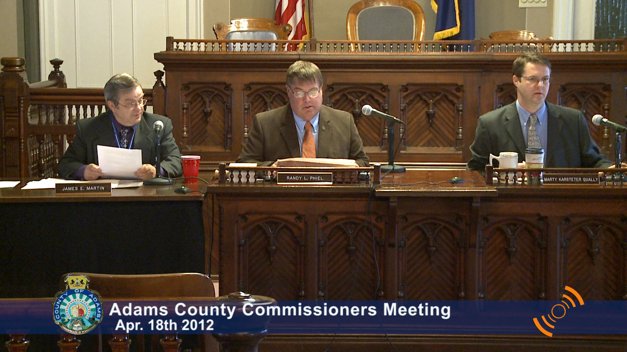 County Commissioners Meeting – April 18th, 2012