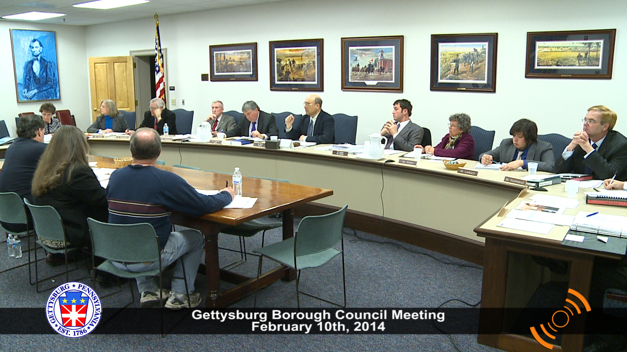Gettysburg Borough Council – Feb 2014