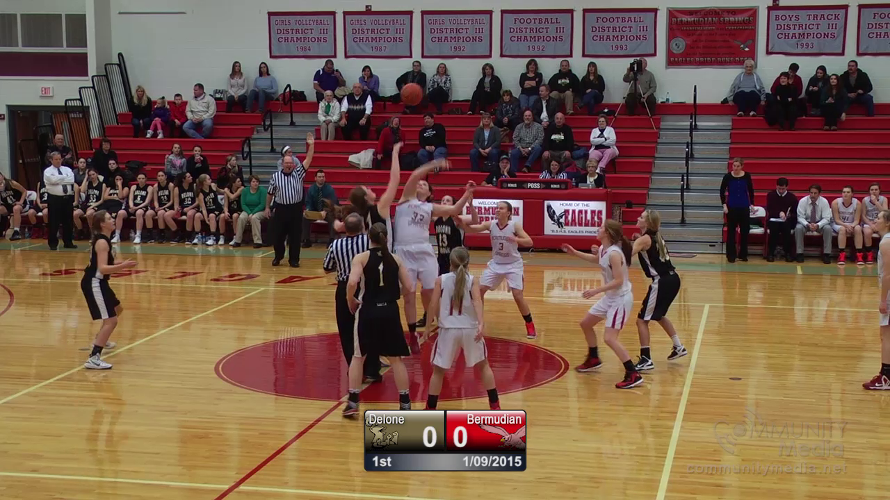 Delone @ Bermudian Spring Girls Basketball – 1/9/2015