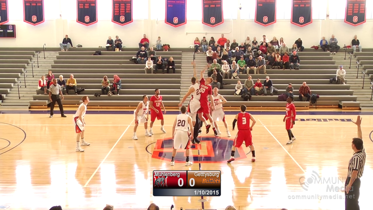 Muhlenberg @ Gettysburg – 1/10/2015 – Men’s Basketball