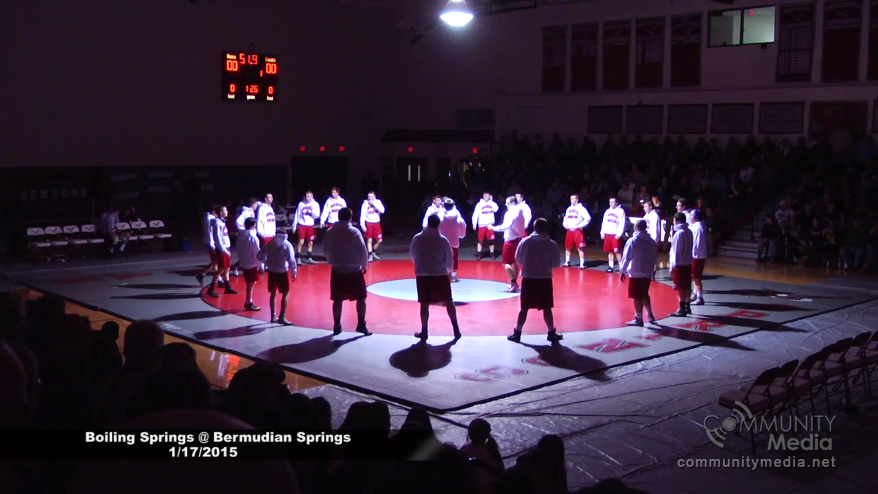 Boiling Springs at Bermudian Springs – High School Wrestling – 1/17/2015