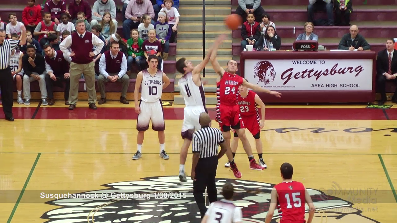 Susquehannock @ Gettysburg – High School Basketball – 1/30/2015