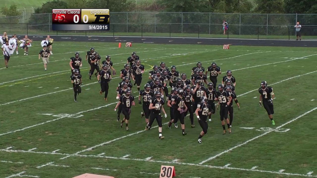 Annville-Cleona @ Biglerville High School Football 9/04/2015