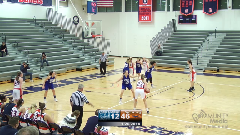 Franklin & Marshall @ Gettysburg – Woman’s College Basketball – 1/20/2016