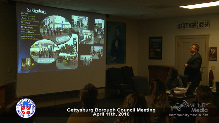 Gettysburg Borough Council 4/11/2016