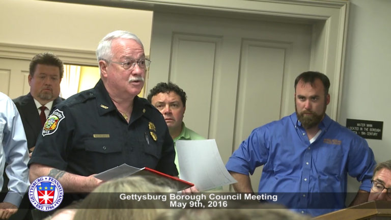 Gettysburg Borough Council 5/9/2016