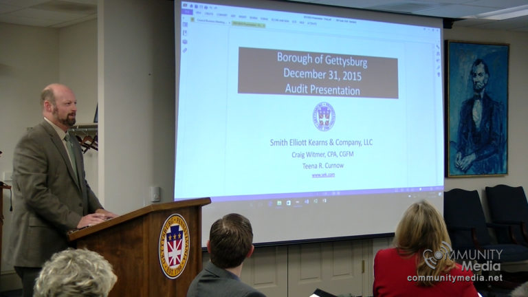 Gettysburg Borough Council 9/12/2016