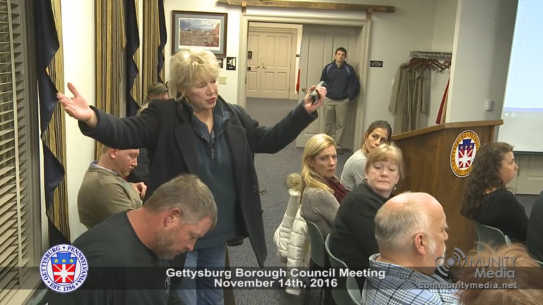 Gettysburg Borough Council 11/14/2016