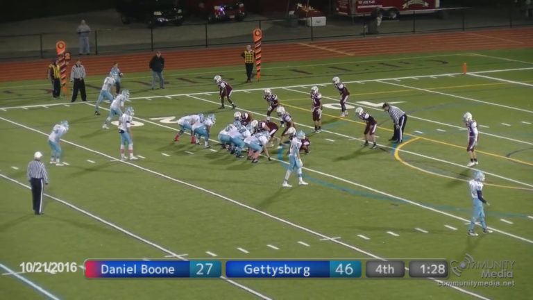 Daniel Boone @ Gettysburg – High School Football – 10/21/2016