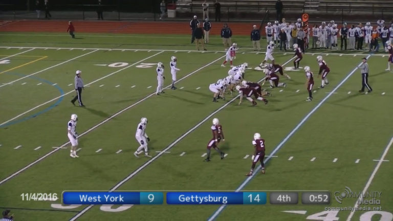 West York @ Gettysburg – High School Football – 11/4/2016