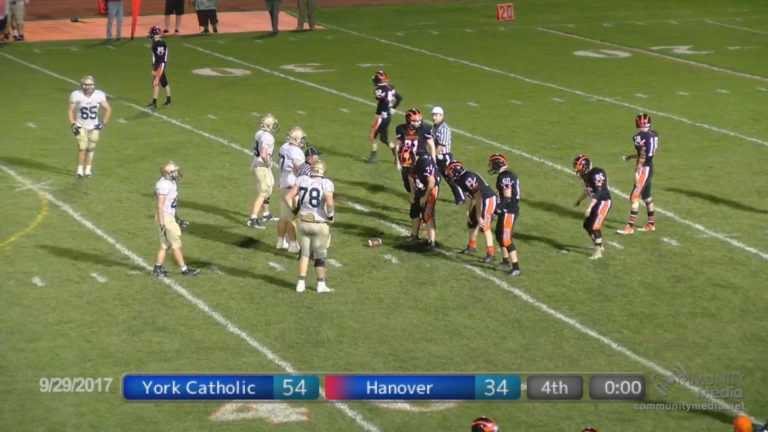 York Catholic @ Hanover – High School Football – 9/29/2017