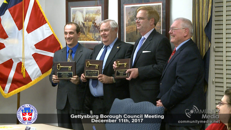 Gettysburg Borough Council Meeting – 12/11/2017