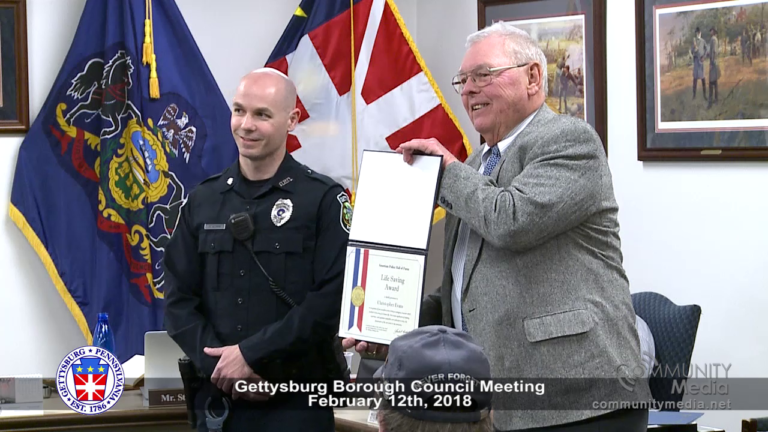 Gettysburg Borough Council Meeting – 2/12/2018