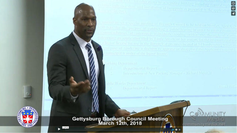 Gettysburg Borough Council Meeting – 03/12/2018