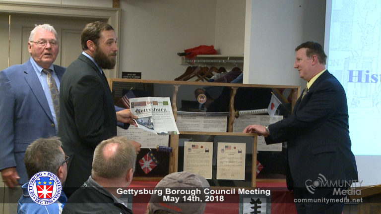 Gettysburg Borough Council Meeting – 5/14/2018