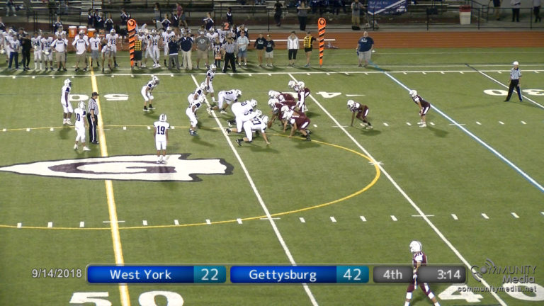 West York @ Gettysburg – 9/14/2018