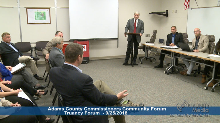 Truancy – Adams County Commissioner’s Community Forum – 9/25/2018