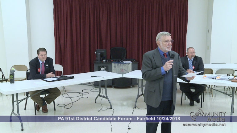 PA 91st District Candidate Forum – Fairfield – 10/24/2018