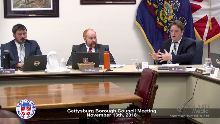 Gettysburg Borough Council 11/13/2018