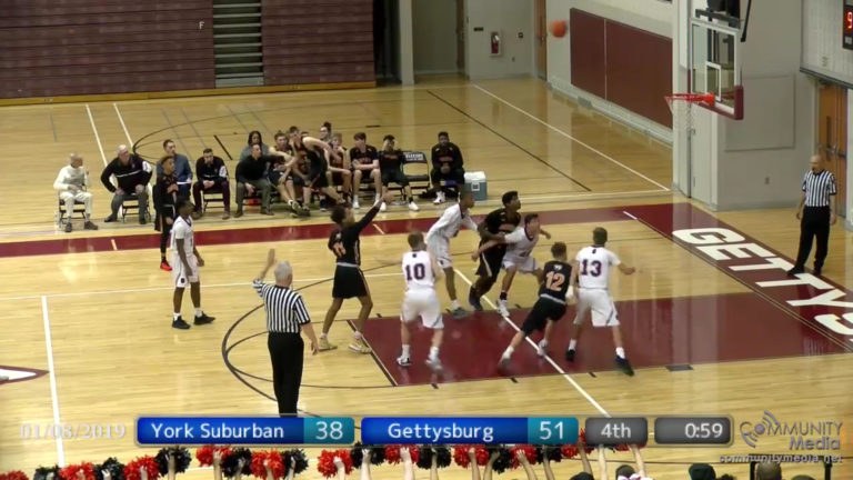 York Suburban @ Gettysburg – High School Boys Basketball – 01/08/2019