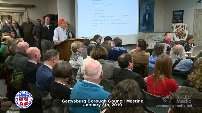 Gettysburg Borough Council – 1/14/2019
