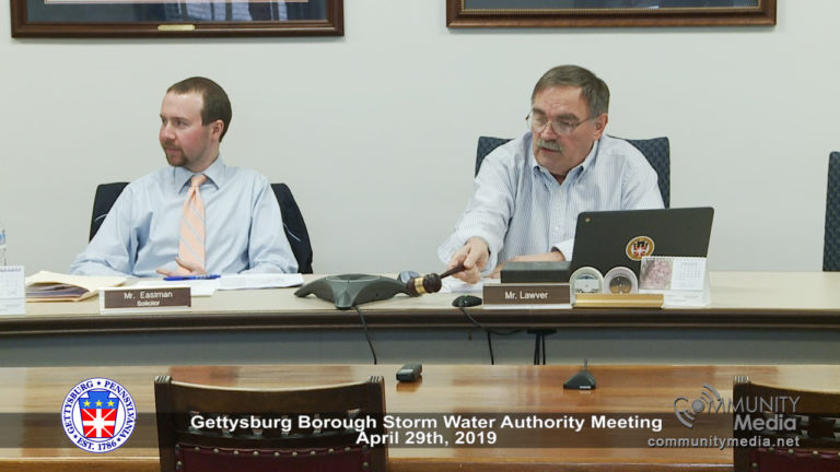 Gettysburg Borough – Storm Water Authority Meeting – 4/29/2019