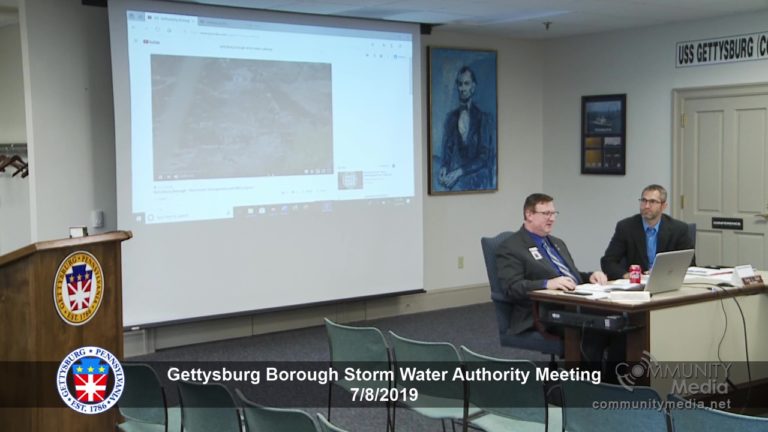 Gettysburg Borough – Storm Water Authority Meeting 7/8/2019