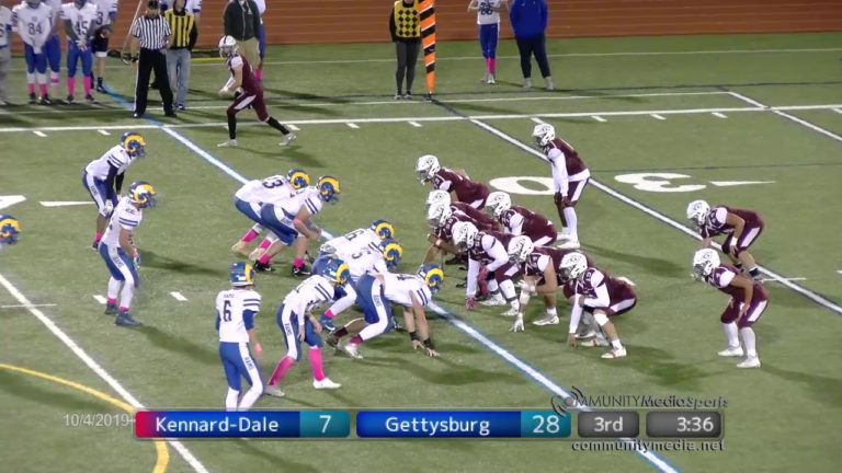 Kennard-Dale @ Gettysburg – Football – 10/4/2019