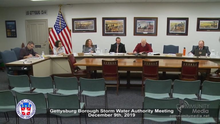 Gettysburg Borough – Storm Water Authority Meeting 12/9/2019