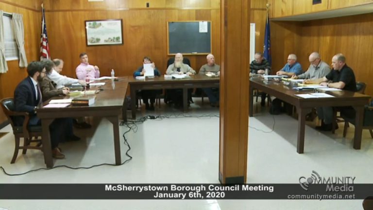 McSherrystown Borough Council Meeting – 1/6/2020