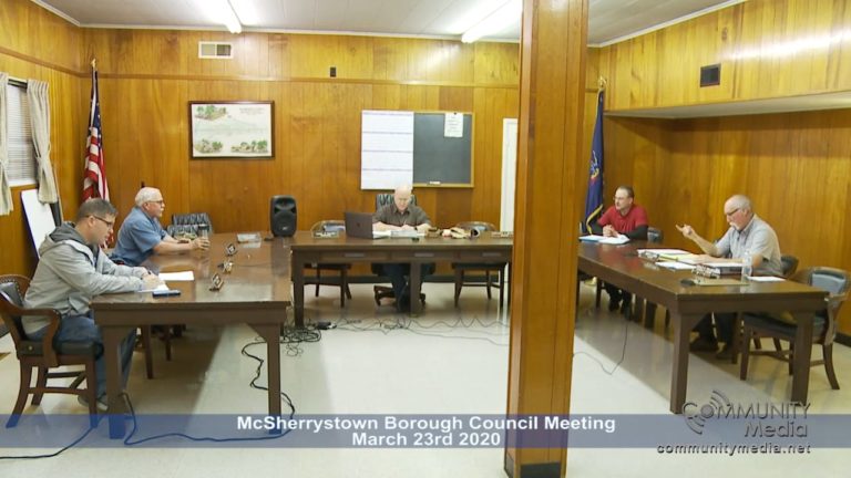 McSherrystown Borough Council Meeting – 3/23/2020