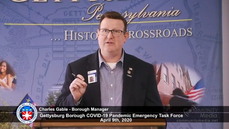 Gettysburg Borough COVID-19 Pandemic Emergency Task Force Press Conference
