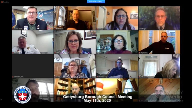 Gettysburg Borough Council Meeting – 5/11/2020