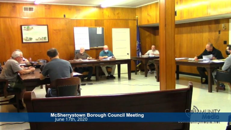 McSherrystown Borough Council Meeting – 6/17/2020