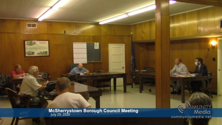 McSherrystown Borough Council – 7/29/2020