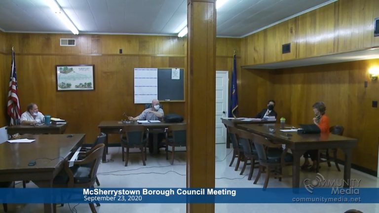 McSherrystown Borough Meeting – 9/23/2020