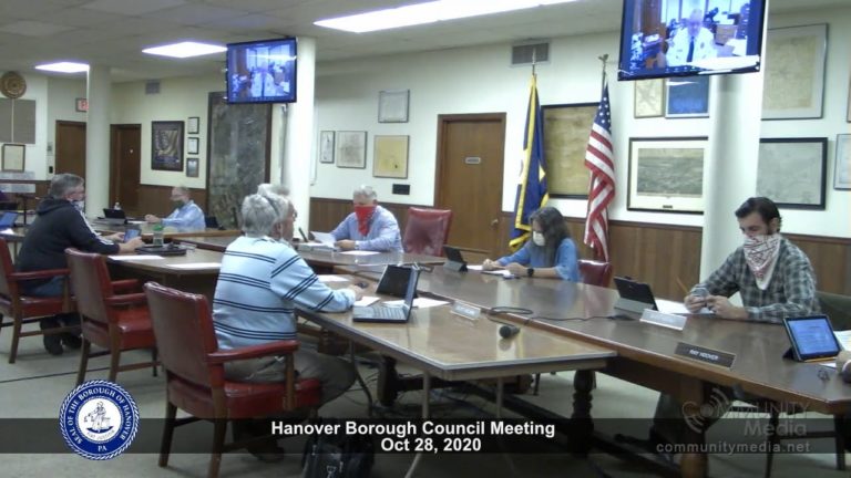 Hanover Borough Council Meeting – 10/28/2020
