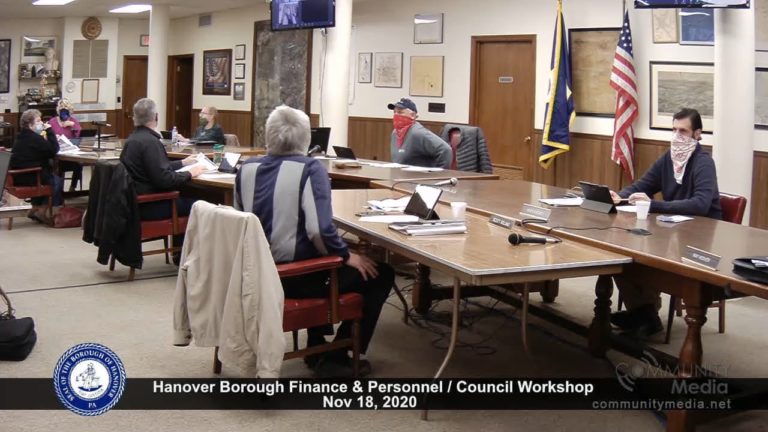 Hanover Borough Council Meeting – 11/18/2020