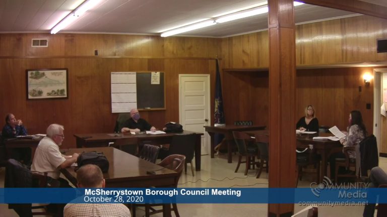 McSherrystown Borough Council Meeting – 10/28/2020
