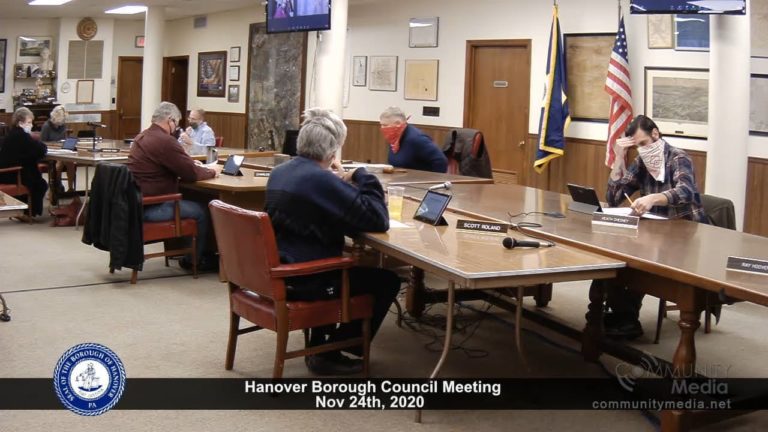 Hanover Borough Council Meeting – 11/24/2020