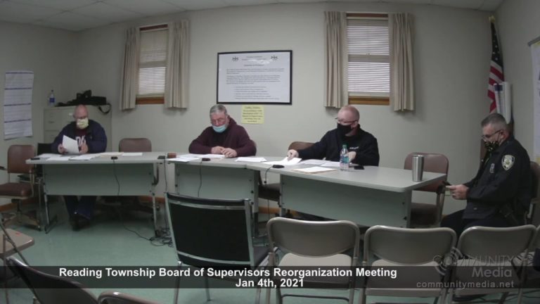 Reading Township Board of Supervisors 1/4/2020