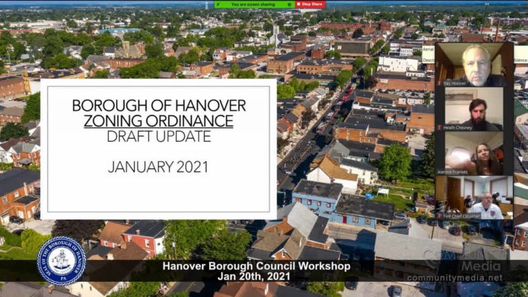 Hanover Borough Council Meeting – 1/20/2021