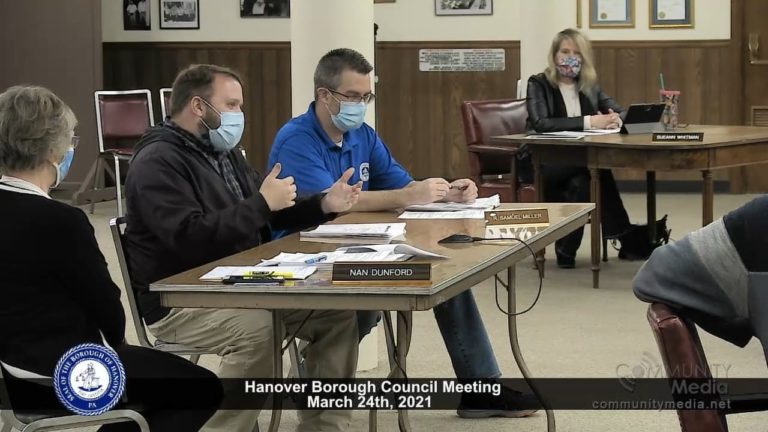 Hanover Borough Council Meeting – 3/24/2021