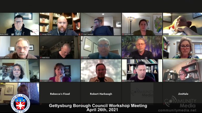 Gettysburg Borough Council Meeting – 4/26/2021