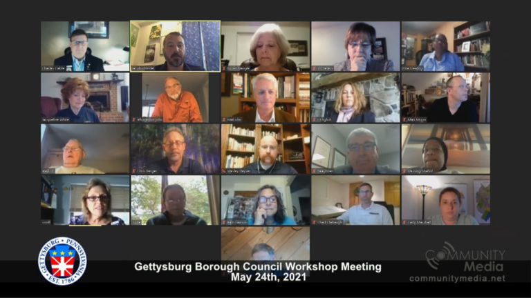 Gettysburg Borough Council Workshop – 5/24/2021