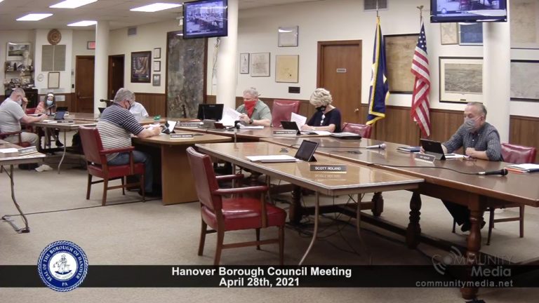 Hanover Borough Council Meeting – 4/28/2021